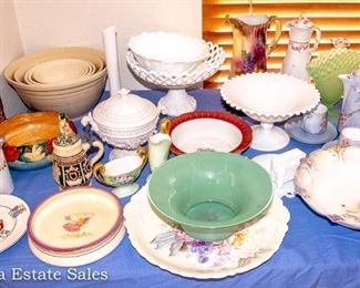 Vintage Ceramics - Glassware - Crystal
