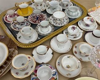 Fine antique china demitasse set