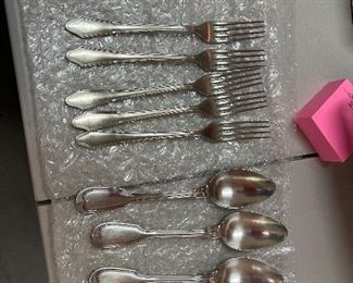 Alpaca and 60% silver German flatware