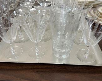 Incredible sixty year old mid century glassware