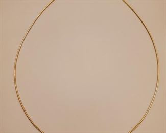 14k Omega Necklace 5.2 Grams