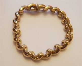 14k Macaroni Bracelet 16.4 Grams