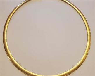 10k Omega Necklace 21.0 Grams