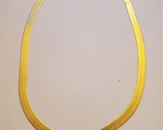 14k Wide Herringbone 22.7 Grams