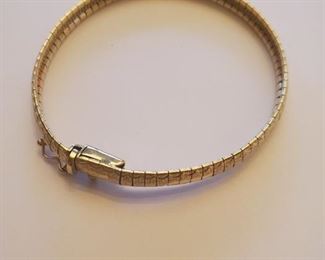 14k Flex Omega Bracelet 13.4 Grams