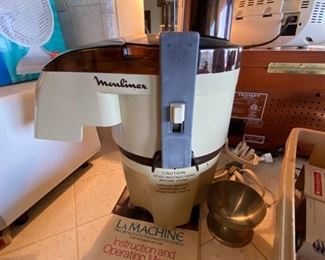 Vintage La Machine Moulinex Food Preparation System 