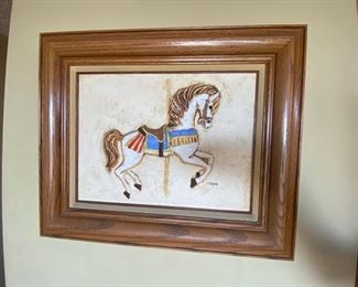 Carousel Horse Painting by Artist Lydia Cooper