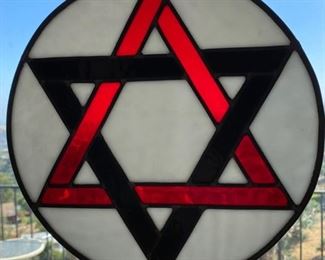 Star of David Stained Glass 