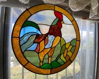 Stained Glass Rooster 