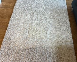 105 Unique Loom Solo Shag Pure Ivory 5x8 Rug