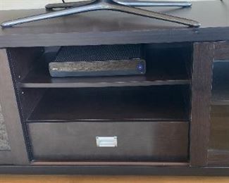 108 575L TV Stand With Storage Shelves