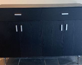 111 47 Black Buffet Cabinet