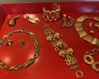 173 Gold Tone Costume Jewelry Givenchy Anne Klein