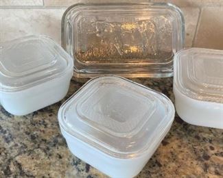 228 3 Balkan Yogurt Maker Dishes And Glass Butter Storage