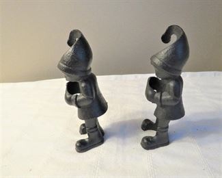 Gnome cast iron candleholders