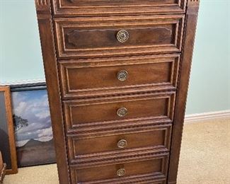 DREXEL TALL DRESSER. $95.