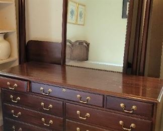 Davis Cabinet Co. Dresser and Mirror