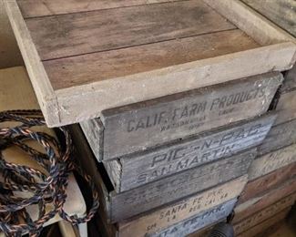 Wood crates