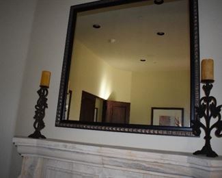 Mirror and candlesticks