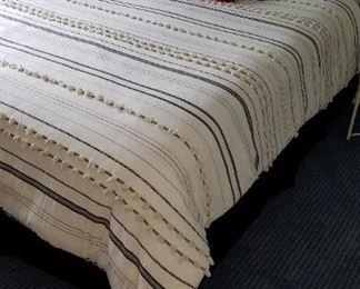 Queen, metal headboard bed