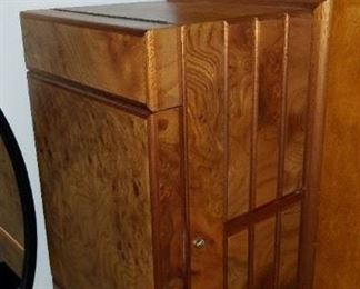 Burl wood jewelry box by Agresti