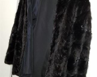 Reversible fur coat