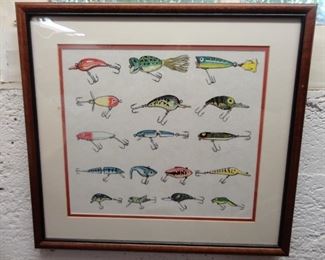 FRAMED ART RAPALA LURES