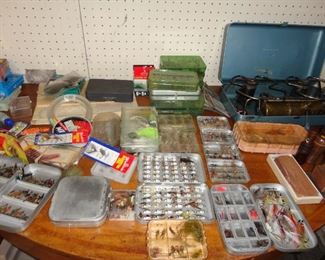 LURES AND FLIES AND EQUIPMENT