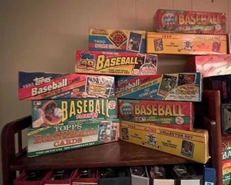 So many cards… many sealed boxes & some sealed packs. Binders full of great and neat stuff!