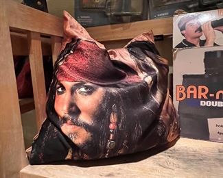 Having a hard time sleeping? Perhaps a Johnny Depp pillow will help! Perfect gag-gift for that dumb Christmas gift exchange at work or at your aunt Patty’s. This could be collectible some day… imagine if you had a pillow The Menendez Brothers on it or one with O.J. Simpson. Both of those seem like terrible ideas, but I bet that would be pretty valuable right now.