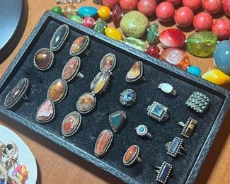 Fantastic artisan polished stones set in sterling silver!