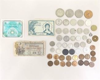 Lot of Misc. Vintage Foreign Money
