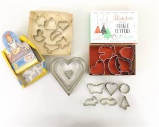 Lot of Vintage Cookie Cutters
