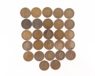 27 - 1890's Indian Head Pennies
