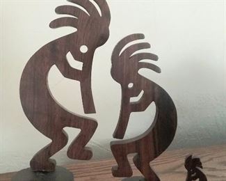 wood kokopellis