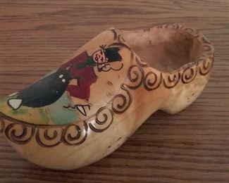 painted Dutch wood clog