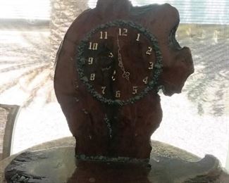 Mesquite table clock
