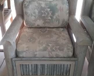 2 woid & Saguaro rib patio chairs