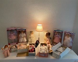 Lots of collectible and vintage dolls and Madame Alexander dolls 