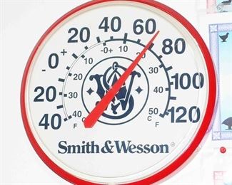 Swith & Wesson Thermometer Sign