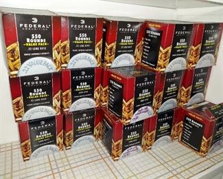 Federal .22 Long Rifle 550 Rounds x 24