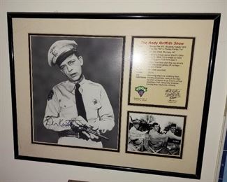 Barney Fife/Don Knotts Autograph