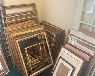 Large assortment of frames and matting supplies available 