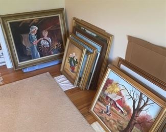 Hundreds of oil and watercolor paintings to search through 