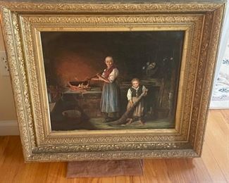 Late 19th Century painting, possibly by George Allen Rudd 