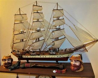 Handmade wooden clipper 1930s