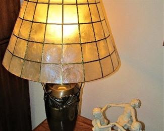 Kayser Jugend vase lamp & Hutschenreuther 