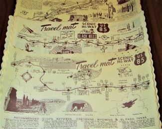 Vintage road trip ephemera