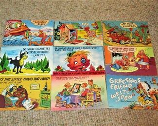 Vintage cartoon postcards