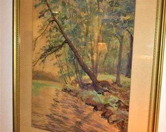 Original vinatge watercolor